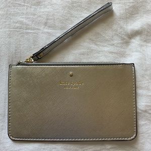 Kate Spade New York Silver Wristlet